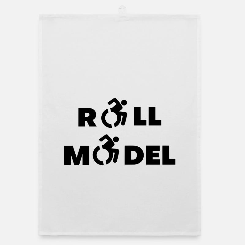 Jeder Rollstuhlfahrer ist ein Vorbild # Organic Geschirrtuch