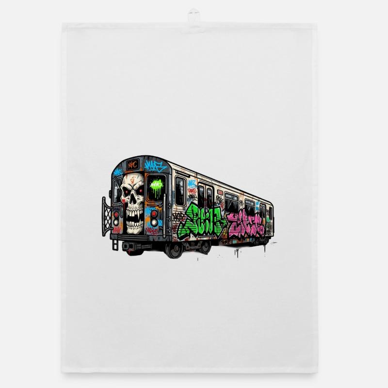 Graffitis sur le trafic du métro Torchon bio