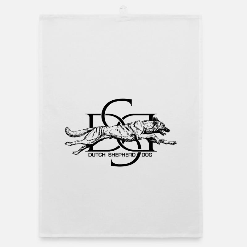 Dutchie - Holländischer Schäferhund Organic Geschirrtuch