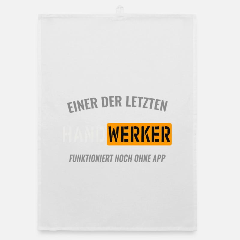 Einer der letzten Handwerker  Organic Geschirrtuch