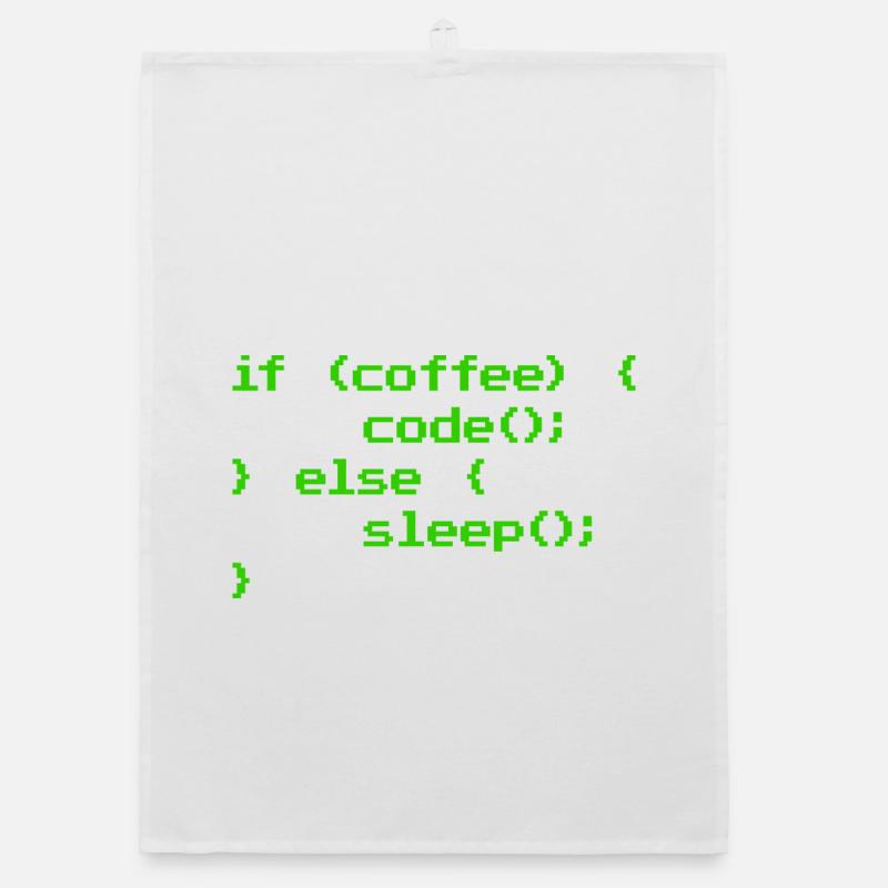 Kein Kaffee Kein Code Programmierer Informatiker Organic Geschirrtuch