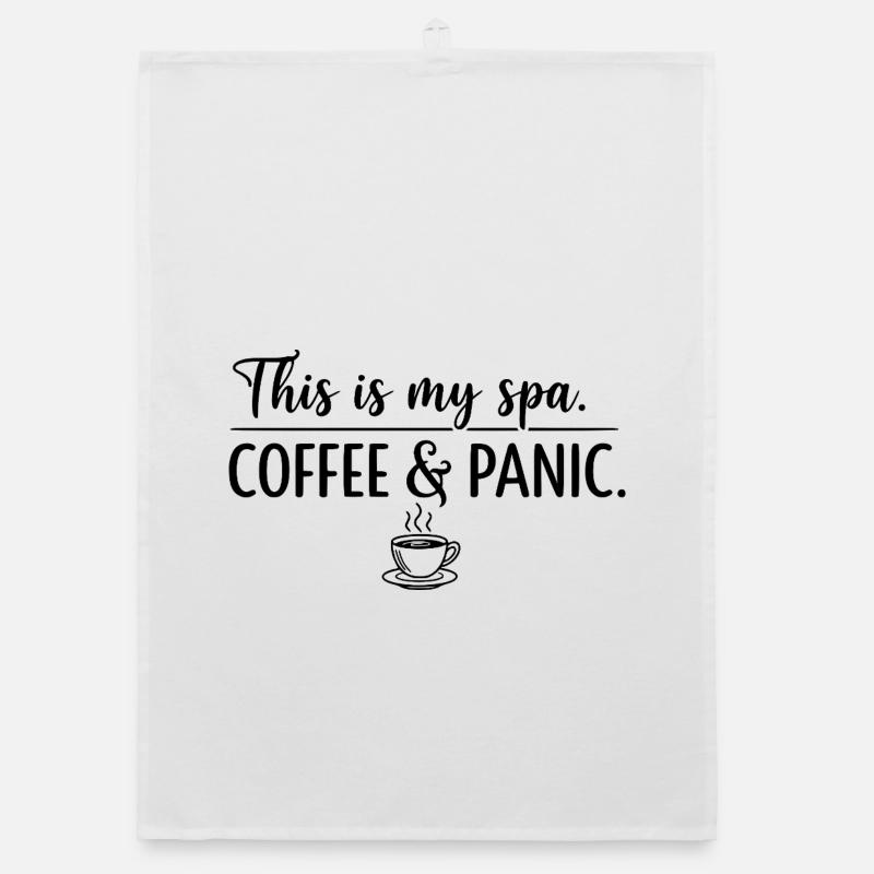 Coffee & Panic Spa Organic dish towel