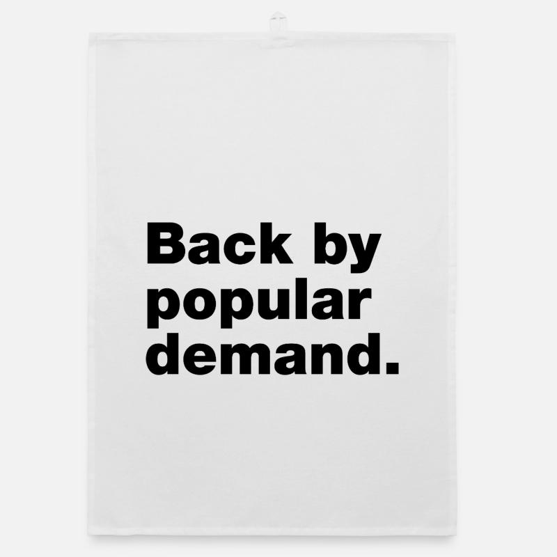 De retour à la demande populaire Torchon bio