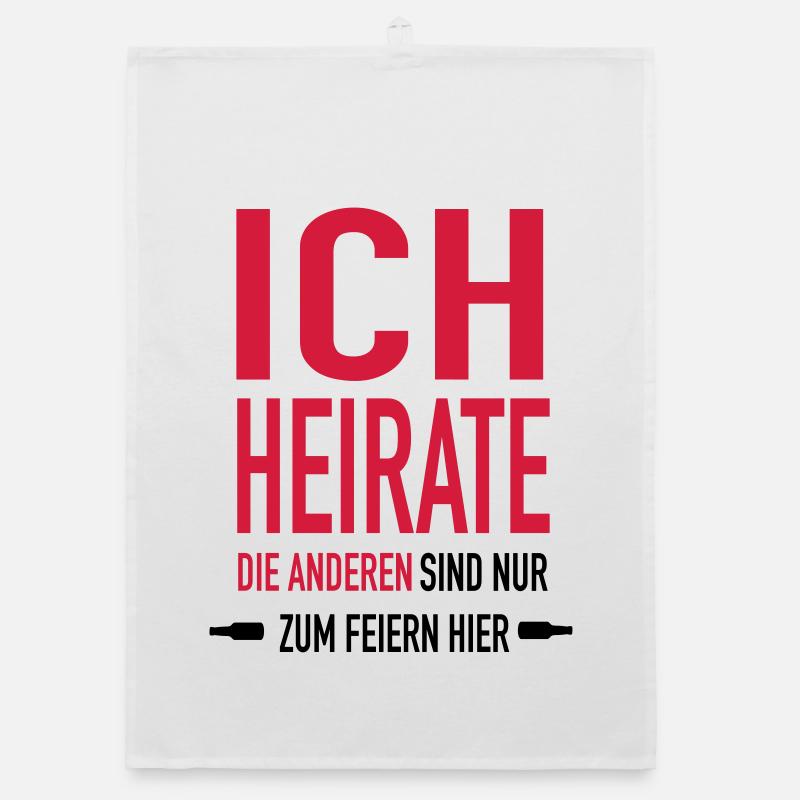 ich Heirate x1 Organic Geschirrtuch