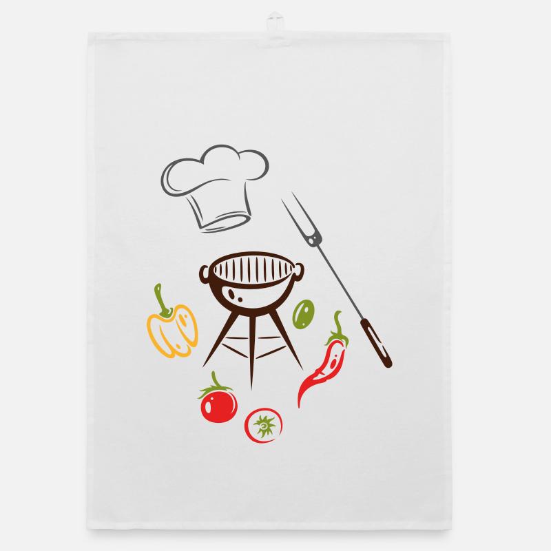 Grill Master Grill Grill Chef's Hat Organic dish towel
