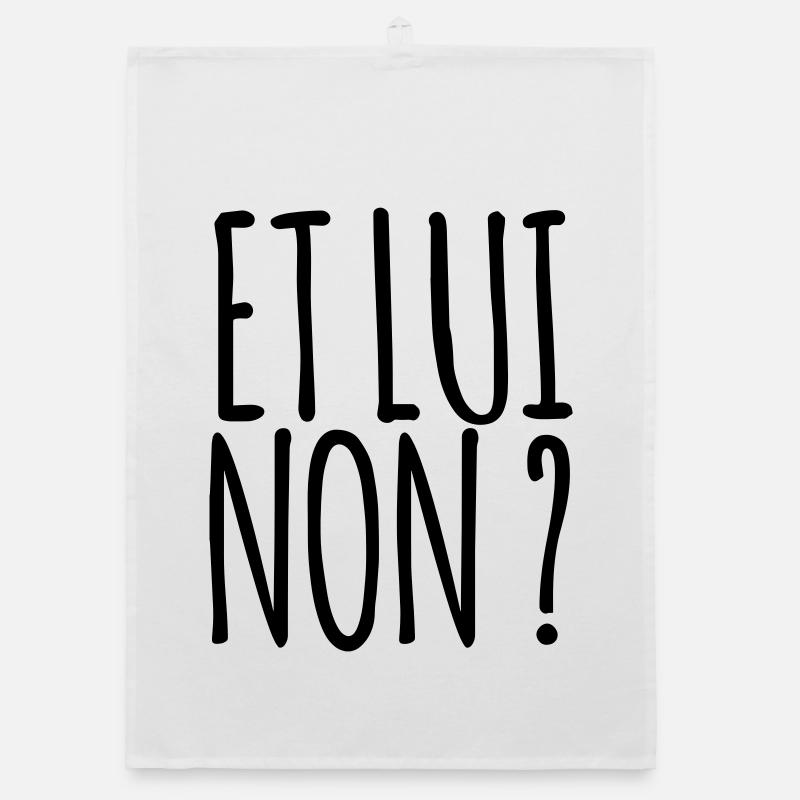 Et lui non ? - Marseille bébé Torchon bio