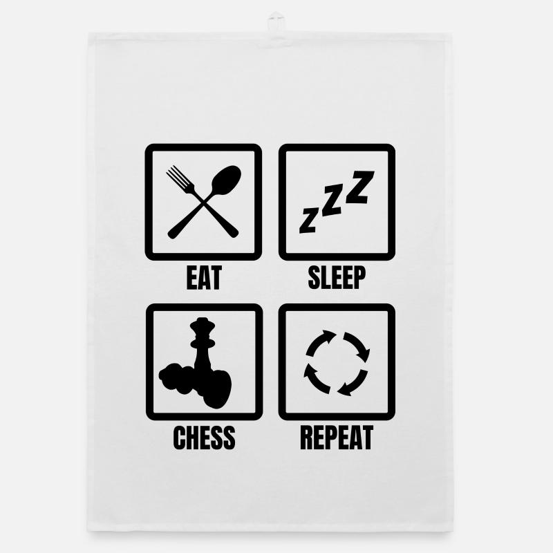 Chess Routine Organic dish towel