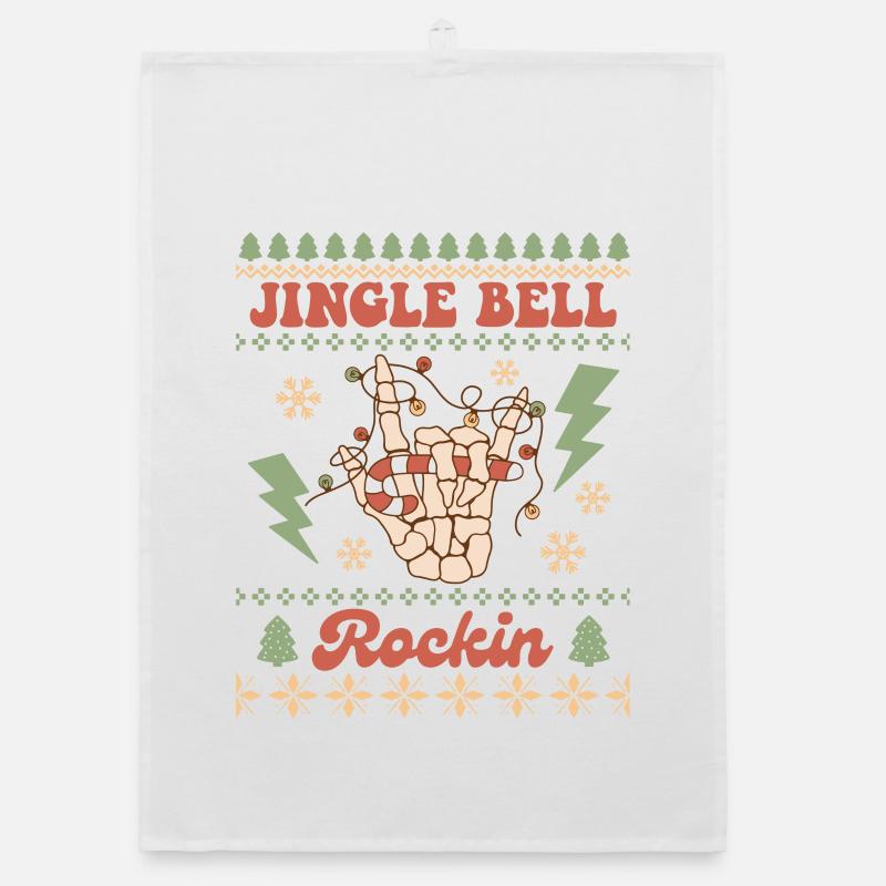 Hässlicher Weihnachtspullover Organic Geschirrtuch