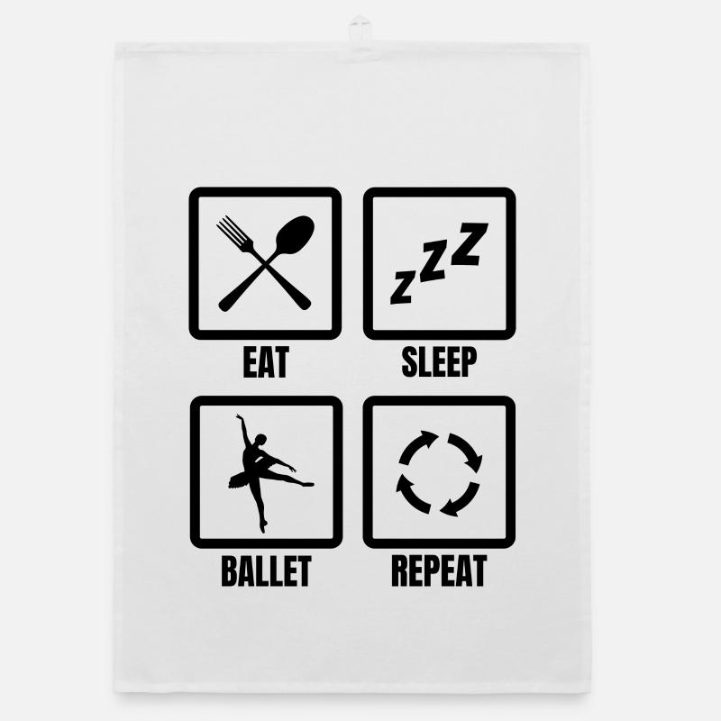 Ballett Routine Organic Geschirrtuch