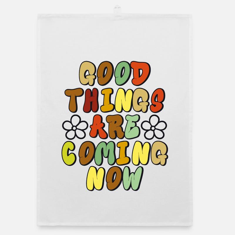 Good Things - Optimistic retro design Organic dish towel
