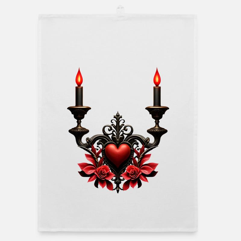 Gothic Romance: Hidden Passion. Organic dish towel