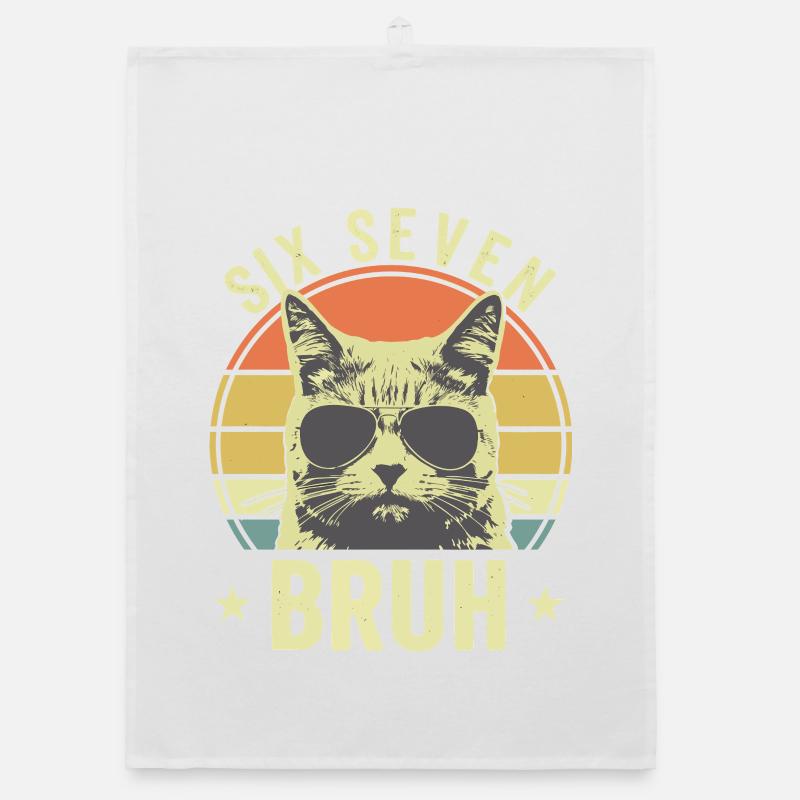 Funny 67 Bruh Cat Meme Torchon bio