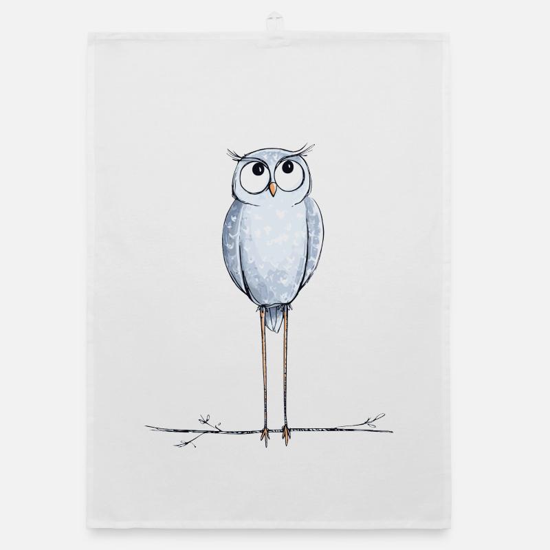 süße Eule Organic Geschirrtuch
