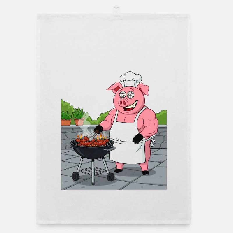 Cochon douillet grillé Torchon bio