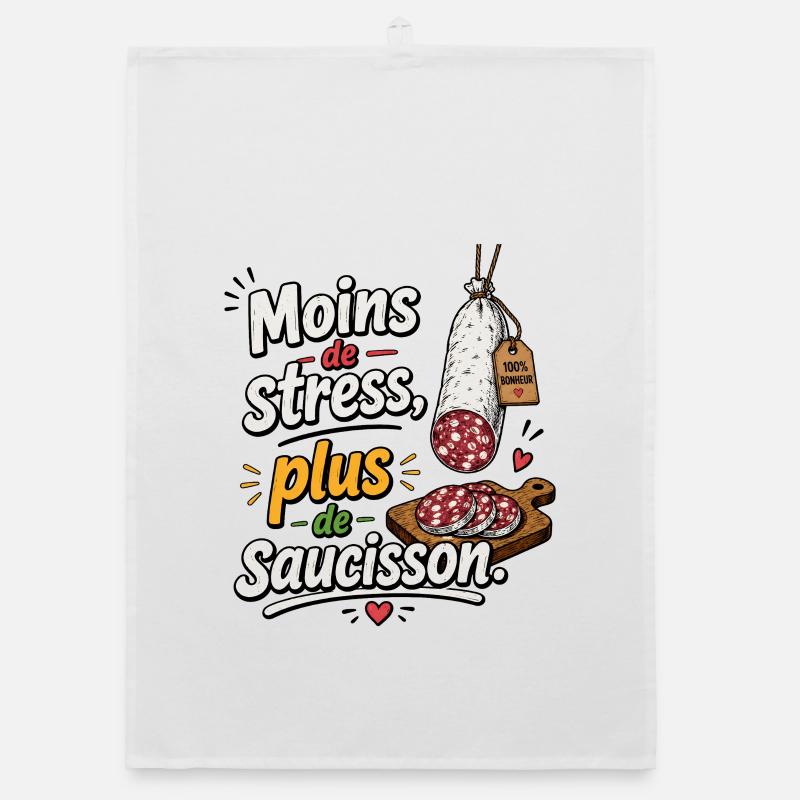 Moins de stress, saucisson en vedette Torchon bio
