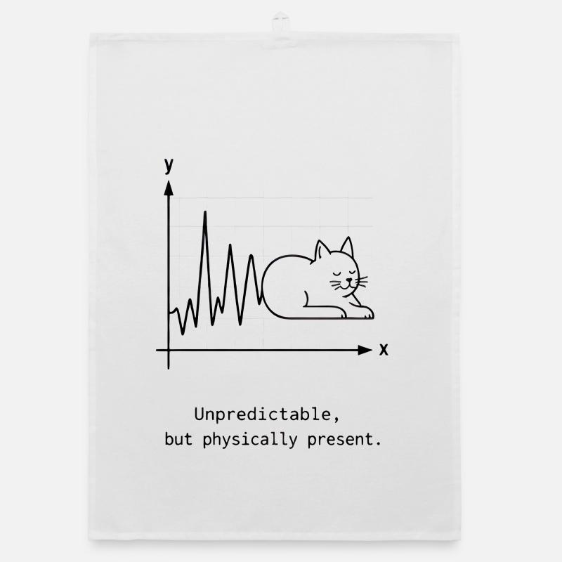 Unpredictable but Physically Present Organic dish towel