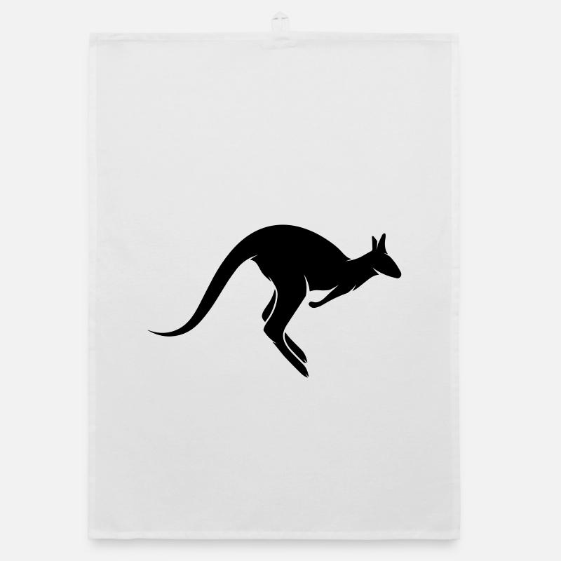 A hopping kangaroo Organic dish towel