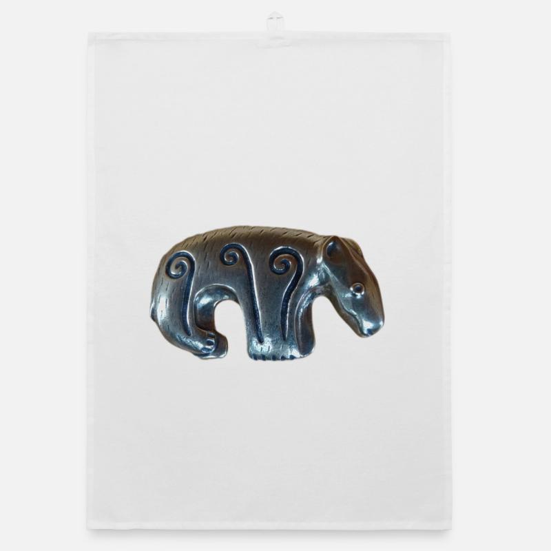 Kalevala silver bear Organic dish towel