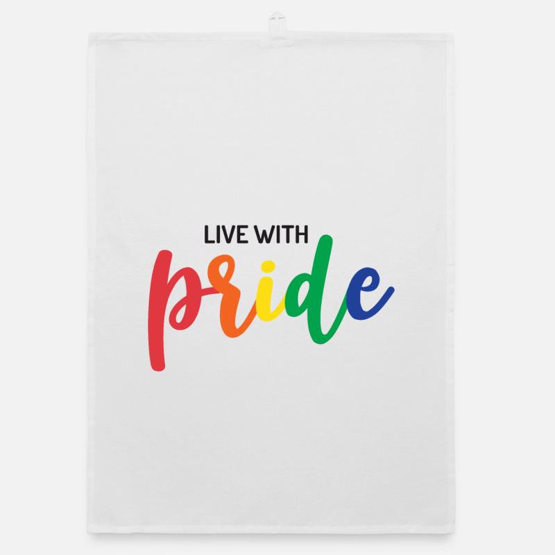Live With Pride Organic dish towel