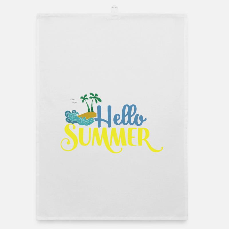 Hello Summmer Organic dish towel