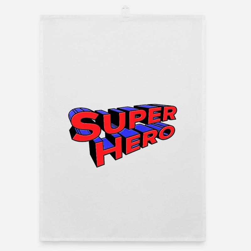 Super Hero Statement Organic dish towel