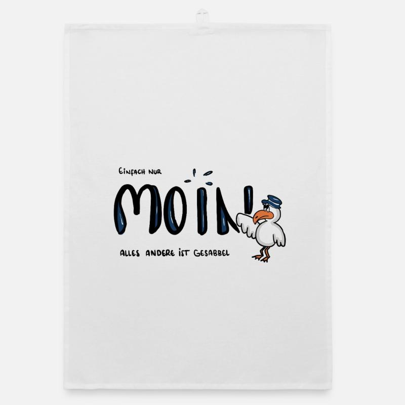 Moin Küstenseemöwe im Sailor-Style Organic Geschirrtuch