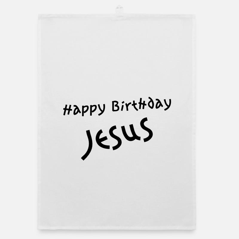 Jésus de joyeux anniversaire Torchon bio