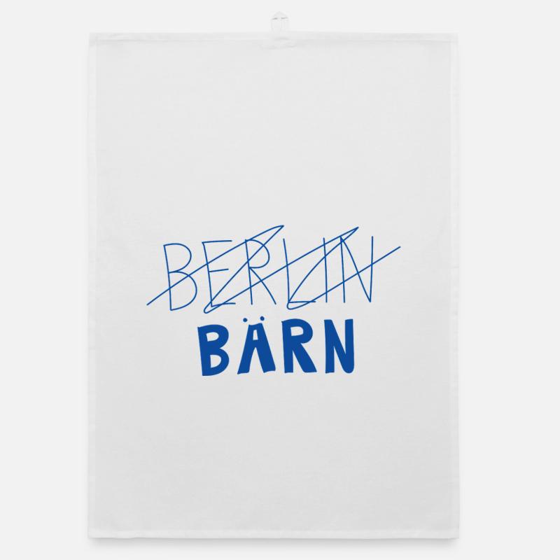Bärn au lieu de Berlin - Torchon bio - blanc