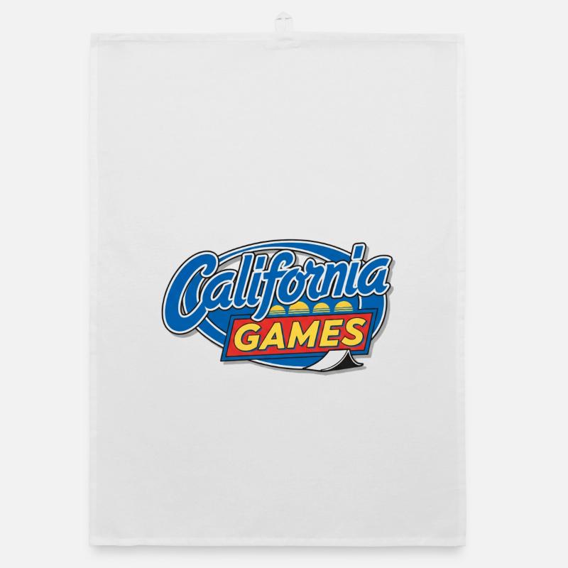 CaliGames - Organic Geschirrtuch - Weiß