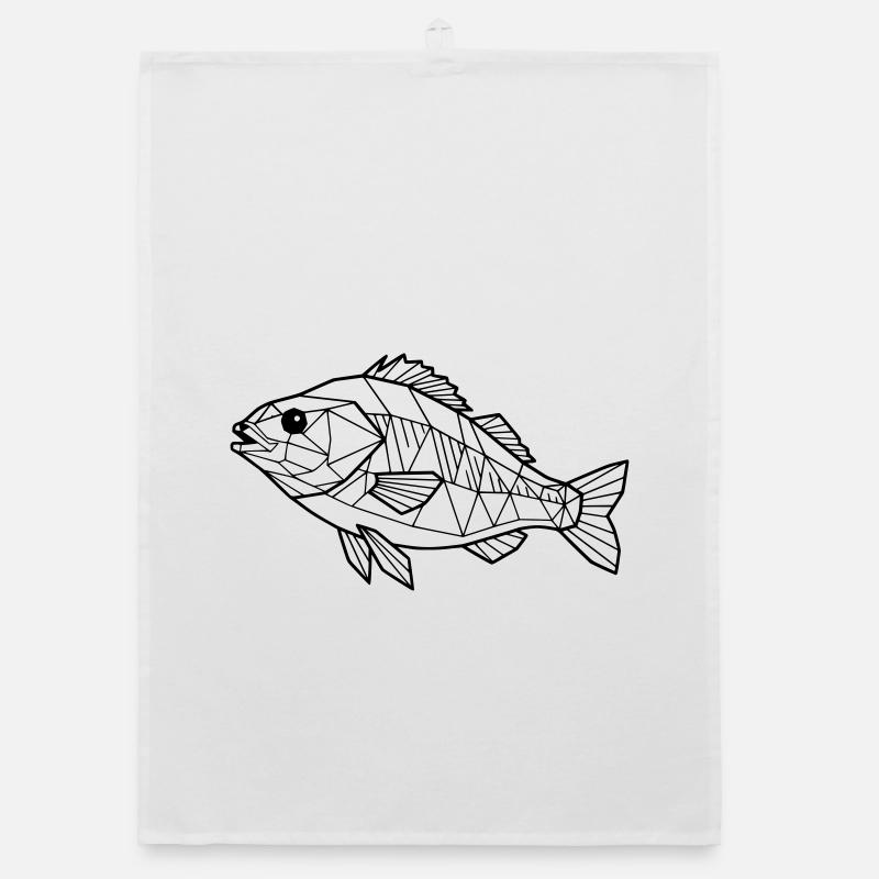 Geometric Perch Low Poly Organic dish towel