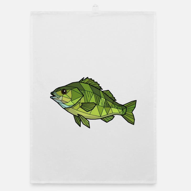 Geometric Perch Low Poly Organic dish towel