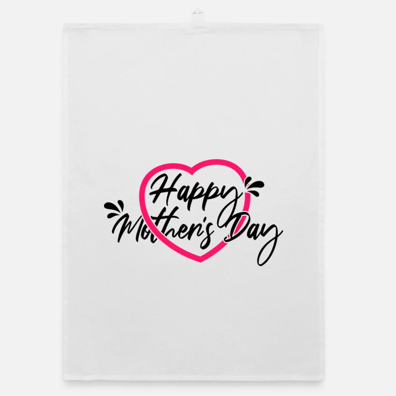 Herz-Geschenkhemd zum Muttertag Organic Geschirrtuch