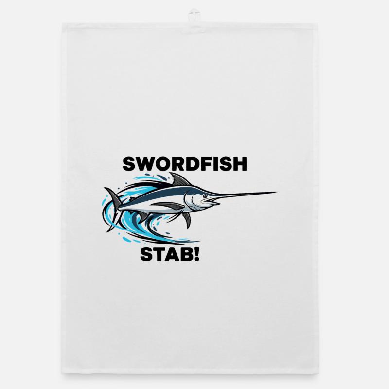 Espadon Stab Épée Mer Swordfish Torchon bio