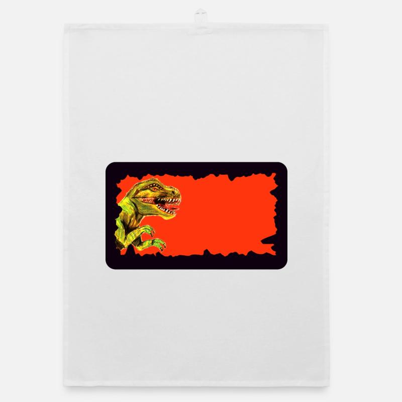 T-Rex Dinosaur | customizable Organic dish towel