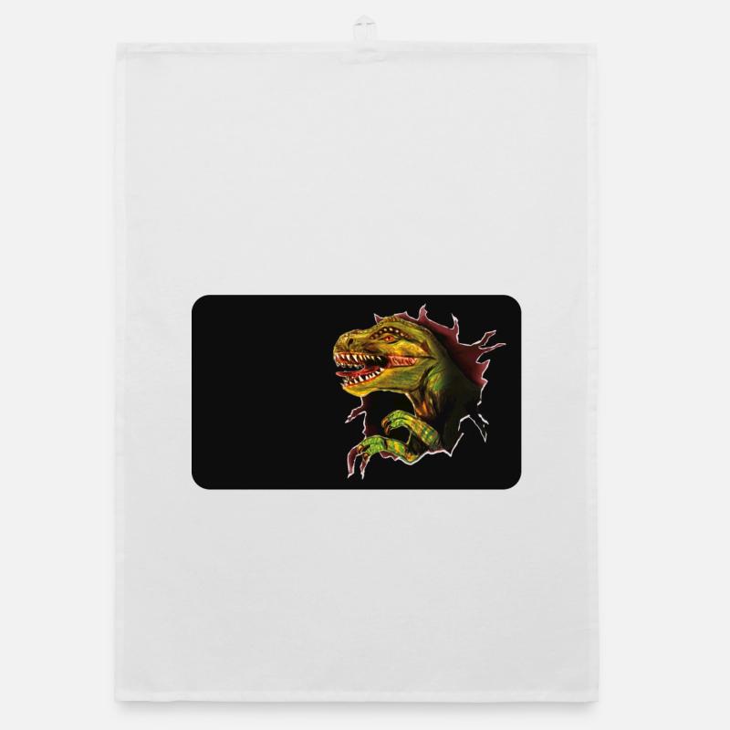T-Rex Breakout Through Hole Organic dish towel