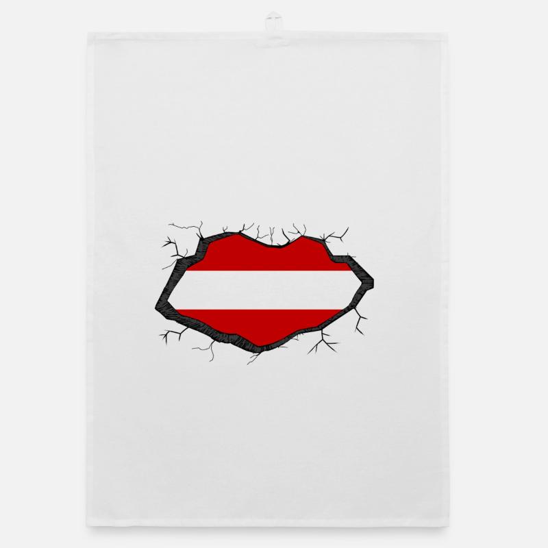 Drapeau de l’Autriche Torchon bio