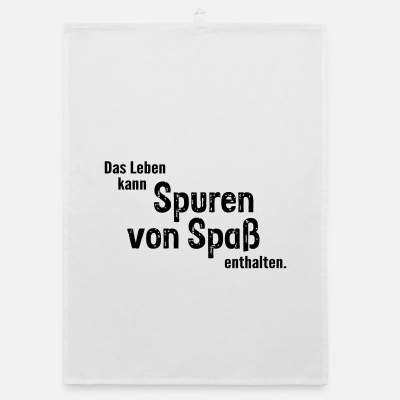 Spuren von Spass Organic Geschirrtuch