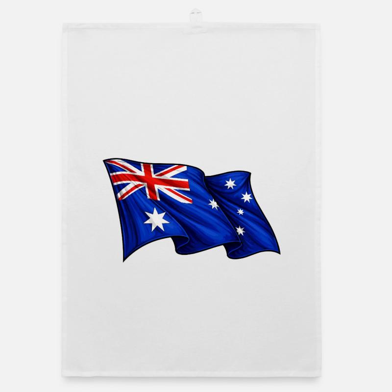 Drapeau australien Australie Torchon bio