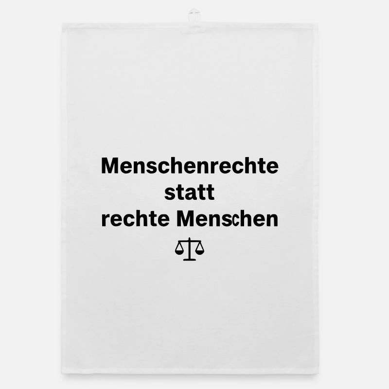 Human Rights Saying Libra Organic dish towel