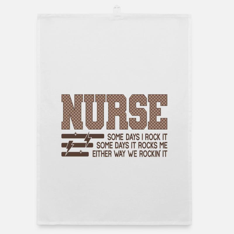 Nurse Rocks It - Devise Chemise Infirmière Torchon bio