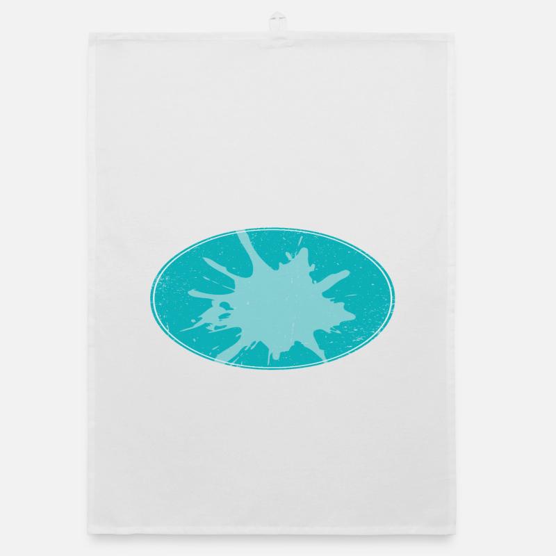 Oval Flash Background schmutzing Organic dish towel