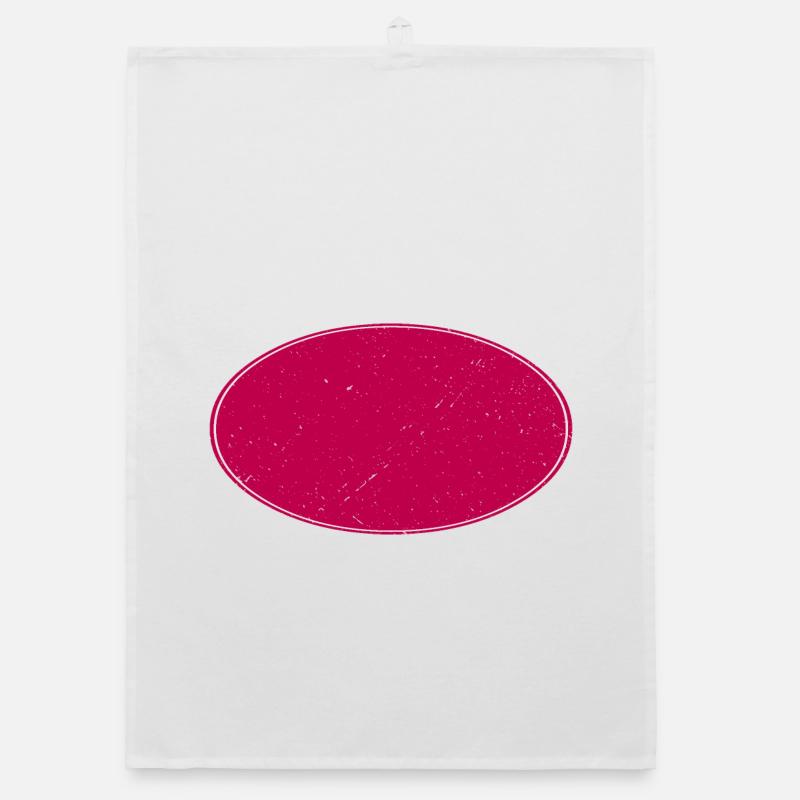 Ovaler Background schmutzig weinrot Organic Geschirrtuch