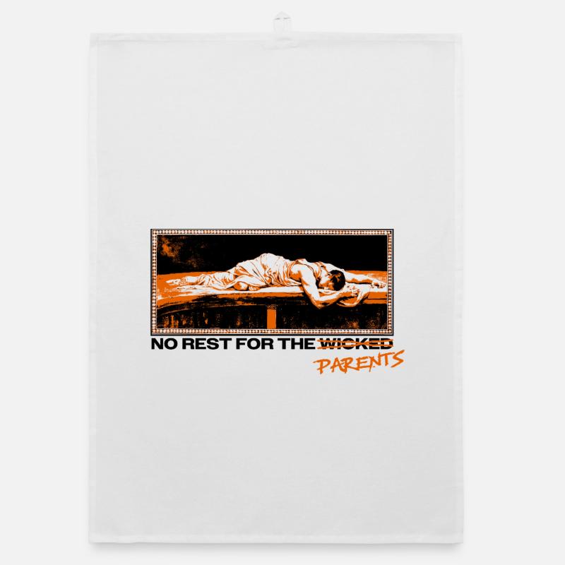 Eltern am Limit – Schlaf ist ein Mythos Organic Geschirrtuch