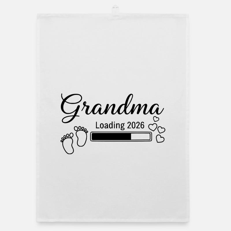 Grandma Loading 2026 Organic Geschirrtuch
