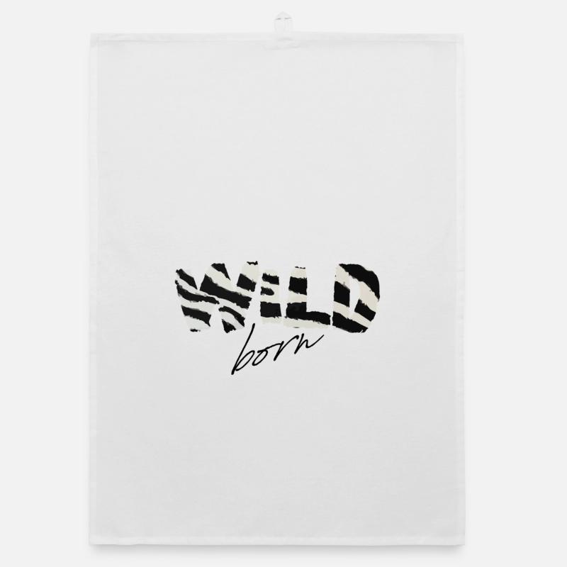Wild Born Zebra Stripe Logo Torchon bio