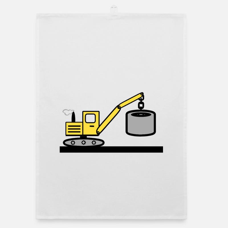Bagger - Organic Geschirrtuch - Weiß