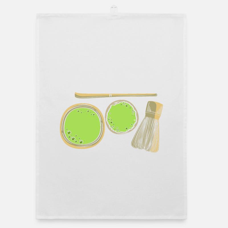 Matcha tea Organic dish towel