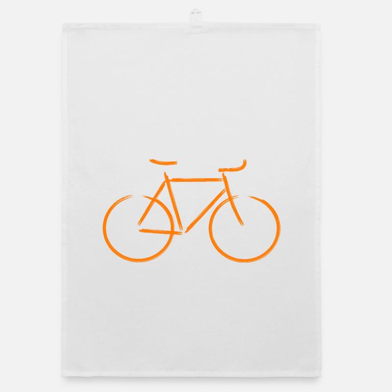 Bicycle Cyclist Gift Organic dish towel