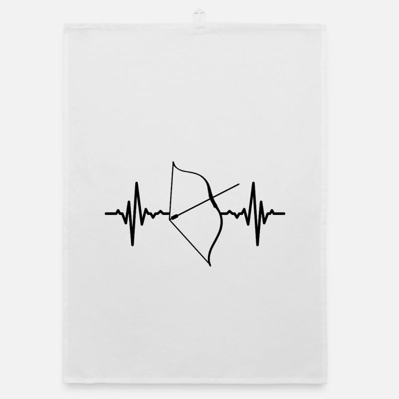 Composite Bow Heart Line Organic dish towel