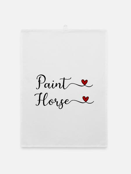 Paint Horse - Organic Geschirrtuch - Weiß - Vorne